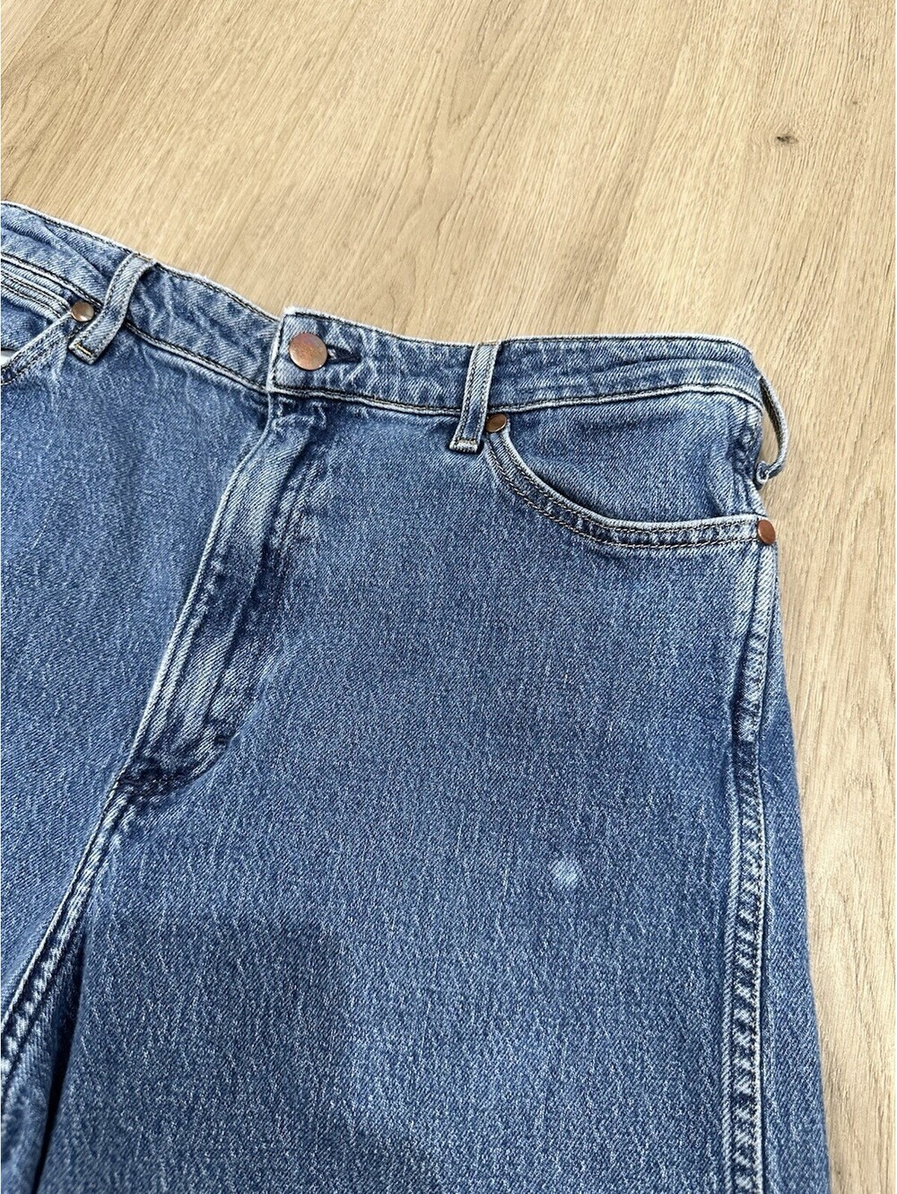 Wrangler Barrel Jeans Womens 31 High Rise Cowboy 652 Western Country Farmer - Picture 5 of 16
